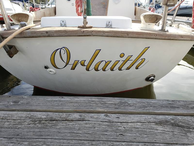 Cape Dory 27 Sailboat Lettering from Frank F, TX